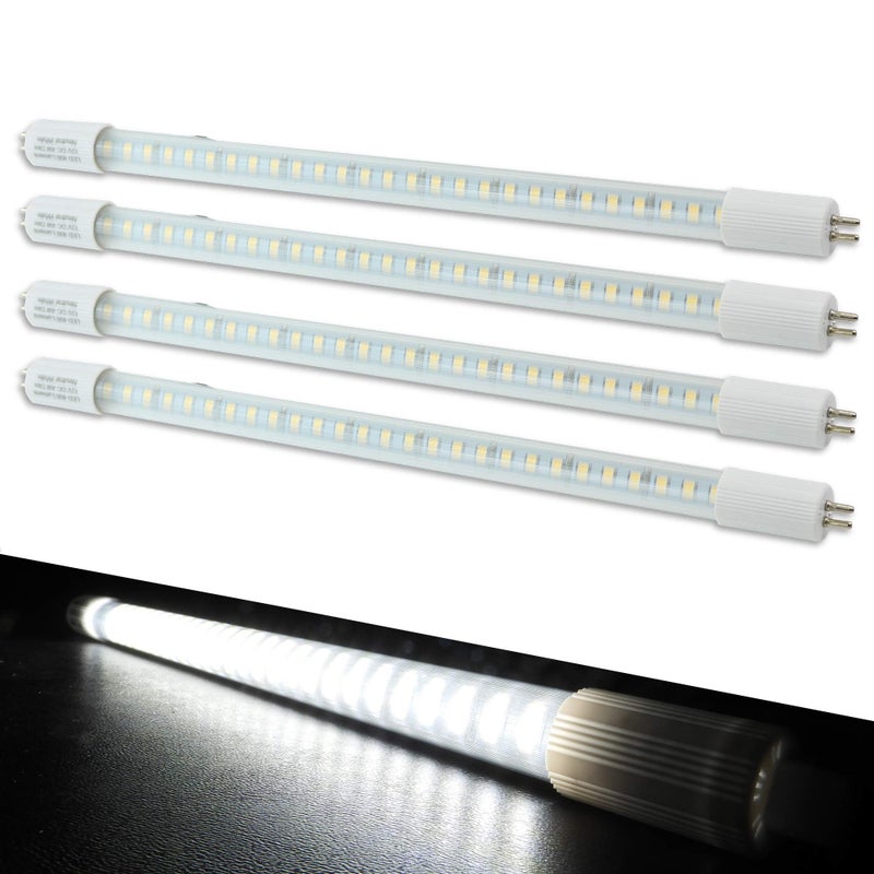Leisure LED 4-Pack RV Light Bulb LED T5, 12" Florescent Tube Replacement, 400 Lumen (Cool White 4-Pack) - Image 1